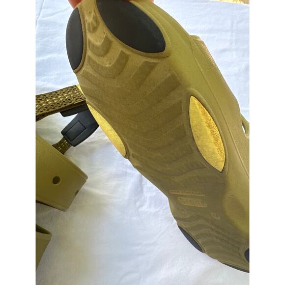 Iconic Crocs Comfort Olive Green Strap All Terrain Sandals With Back Strap Sz 15 - Picture 6 of 16